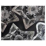 Clear Glass Star Tealight Candle Holders