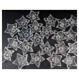 Clear Glass Star Tealight Candle Holders