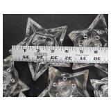 Clear Glass Star Tealight Candle Holders