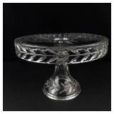 Cut Glass Pedestal Cake Stand