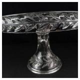 Cut Glass Pedestal Cake Stand