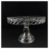 Cut Glass Pedestal Cake Stand