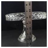 Cut Glass Pedestal Cake Stand