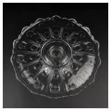 Glass Pedestal Cake Stand 10 in X 4 in