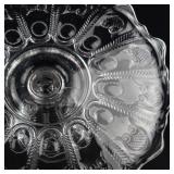 Glass Pedestal Cake Stand 10 in X 4 in