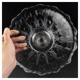 Glass Pedestal Cake Stand 10 in X 4 in