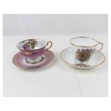 Vintage Adderley & Royal Halsey Tea Cup and Saucer Mixed Lot