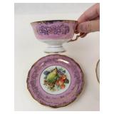 Vintage Adderley & Royal Halsey Tea Cup and Saucer Mixed Lot