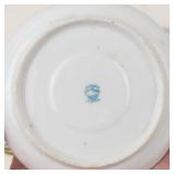 Floral Porcelain Teacups & Plates (Lot of 14)