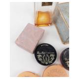 Vintage Cosmetics, Perfumes & Uranium Glass Dish Mixed Lot