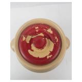 Vintage Red Wing Saffron Ware Lidded Cookie Jar