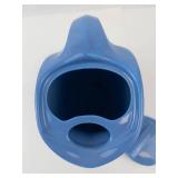 Blue Ceramic Pitcher With Lid