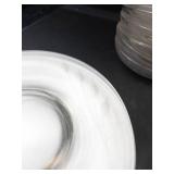 Clear Glass Bowls & Plates Mixed Lot