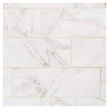 (7 box lot) LuxeCraft Calacatta Gold Marble 8 in. x 24 in. Glazed Ceramic Wall Tile (93.10 sq. ft.)