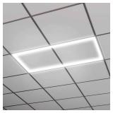 (7) 2 x 4 ft. Selectable 6000/4500/3000 Lumens, Integrated LED, Surround Architectural Slim Frame Panel, 4-Selectable CCT