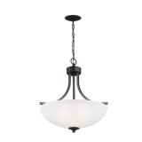 Geary 3-Light Burnt Sienna Pendant
