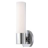 Kovacs Saber II 12" Tall LED Wall Sconce with Etched White Glass Shade
