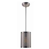 (2) World Imports Xena 1-Light Brushed Nickel Indoor Mini Pendant WI 8973-37