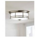 Hampton Bay Portland Court 14 in. 1-Light Brushed Nickel