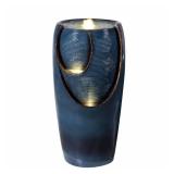 28.5 in. Bubbling Water Cascade Fountain W/LEDs Indoor/Outdoor Use