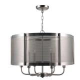World Imports Xena 6-Light Brushed Nickel Indoor Chandelier WI 8963-37