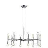 (2) Monteaux Lighting 16 Light Chandelier Chrome Finish DC-C4740