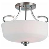 (4) Trans Globe Lighting 9551 BN Indoor Infinity 15" Semiflush, Brushed Nickel