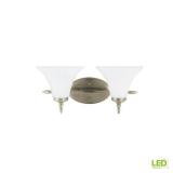 Sea Gull Montreal Antique Brushed Nickel Bath Light w/LED Bulbs 41181EN3-965