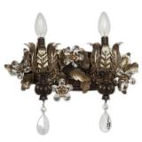 Yosemite Home Decor Splendido Oxido w/Gold Highlight Vanity Light SPJ802