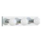 (4) Center Stage 18 in. 3-Light Chrome Traditional Wall Dressing Room Hollywood Bathroom Vanity Bar Light