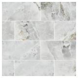 (4 cases)Hornbill Gray 16 in. x 32 in. Polished Porcelain Onyx Look Floor and Wall Tile (56 sq. ft.)