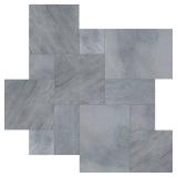 Cosmic Black Sandblast Marble 10 Piece Paver Tile Kit (10 Kits/160 Sq. ft./Pallet)