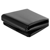 Pond Liner 20 ft. x 25 ft. 20 Mil Thickness High Tensile Sunlight-proof Flexible LLDPE Pond for Sewage Tank, Black