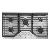 GE 36 in. Gas Cooktop in Stainless Steel with 5 Burners Including Power Boil Burner