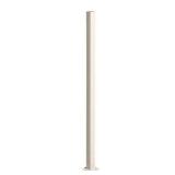 (10) 2 in. x 2 in. x 5 ft. Navajo White Metal Fence Post with Flange and Post Cap