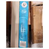 (10) 2 in. x 2 in. x 5 ft. Navajo White Metal Fence Post with Flange and Post Cap