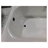 Aloha 60 in. x 30 in. Alcove Soaking Bathtub with Left Drain in White