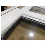 72 in. x 80 in. Smooth White Left-Hand Composite Sliding Patio Door with Low-E Built in Blinds