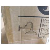 (2) Lora 1-Light Imperial Black Outdoor Barn Light Sconce