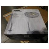 (2) 2-Light Chrome and Crystal Flush Mount