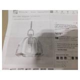 1-Light Farmhouse Gold Pendent Light, Kitchen Island Lighting with Raindrop Glass Shade