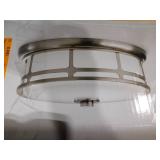 Hampton Bay Portland Court 14 in. 1-Light Brushed Nickel
