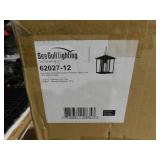 Hunnington 1-Light Outdoor Black Hanging Pendant Fixture