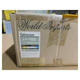World Imports 13.25 in. Oil Rubbed Bronze LED Flushmount with Frosted Glass