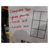 29-3/4 in. x 55-1/2 in. x 1/4 in. (6mm) Frameless Sliding Bathtub Door Glass Panels in Ingot (For 50-60 in. Doors)