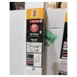 29-3/4 in. x 55-1/2 in. x 1/4 in. (6mm) Frameless Sliding Bathtub Door Glass Panels in Ingot (For 50-60 in. Doors)