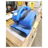 1/4 HP Air Mover Blower Fan for Water Damage Restoration Carpet Dryer Floor Home and Plumbing Use in Blue
