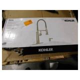 Sous Pro-Style Single Handle Pull Down Sprayer Kitchen Faucet in Vibrant Stainless Steel