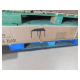 Shop Hampton Bay Providence Place 11 ft. W x 10 ft. D Brown Hard Top Gazebo