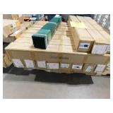 (27) Bottom Locking Privacy Slats, Double-Wall Vertical Bottom-Locking Slats for Chain-Link Fence, High-Density HDPE, Green